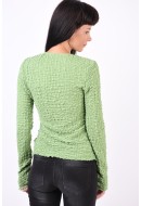 Women Blouse Vero Moda Vmregitle Shortie Green